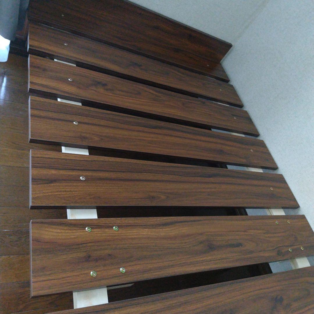 木製シングルベッドフレーム ダークブラウン
