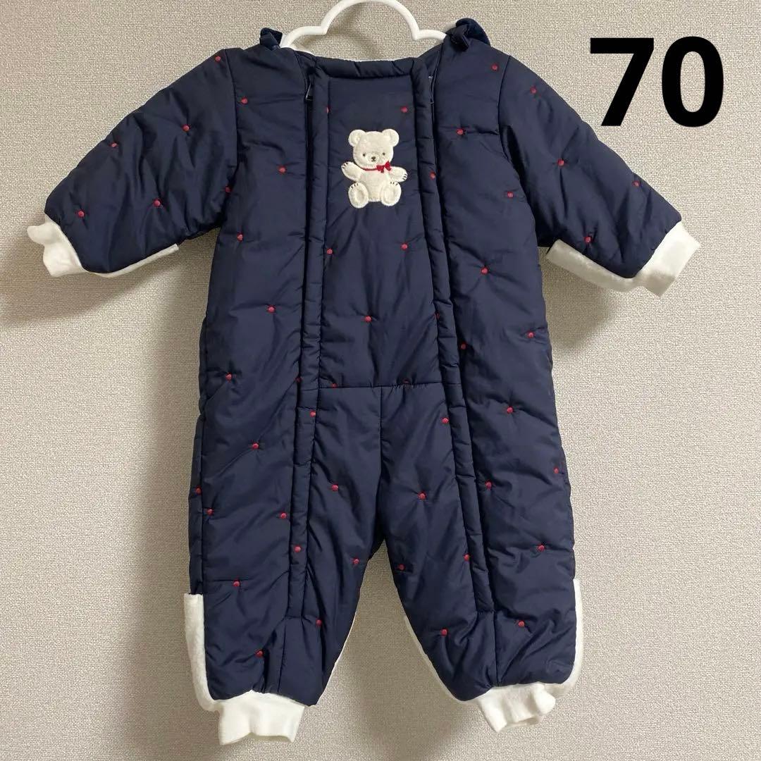 美品　ファミリア　ジャンプスーツ　70