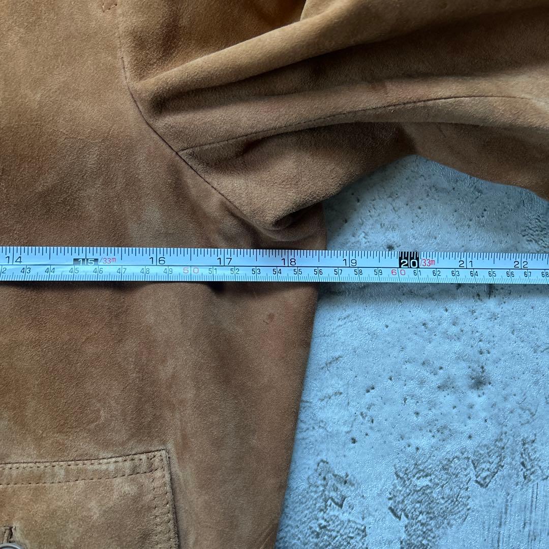 Vintage 80s ユーロ　 レザージャケット　スエードジャケット　52