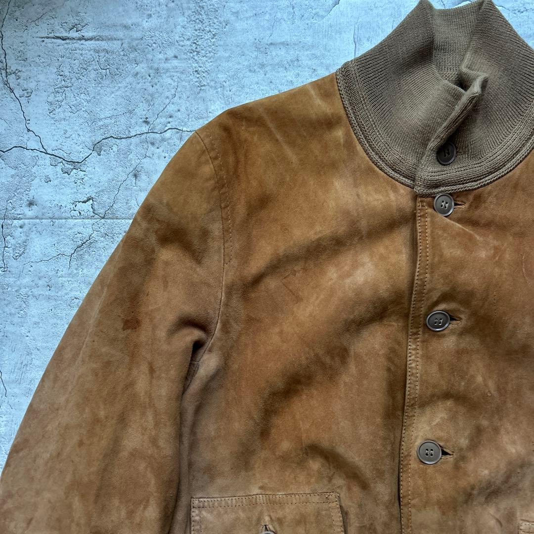 Vintage 80s ユーロ　 レザージャケット　スエードジャケット　52