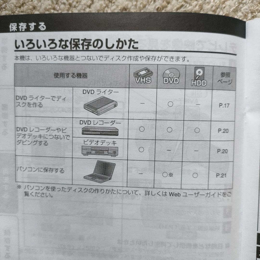 JVC Everio DVDライター CU-VD3 本体とビデオカメラセット