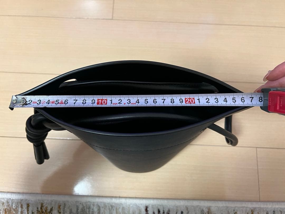 新品未使用★ORSETTO CORDA バケットバッグ　ネイビー×ブラック