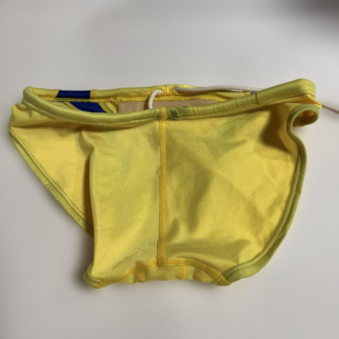 萬*離様 競パン Mizuno 競泳水着 イエロー/ブルー　DIVE