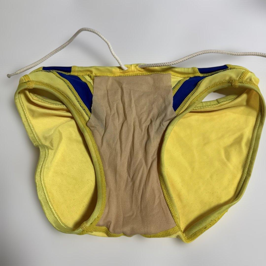 萬*離様 競パン Mizuno 競泳水着 イエロー/ブルー　DIVE