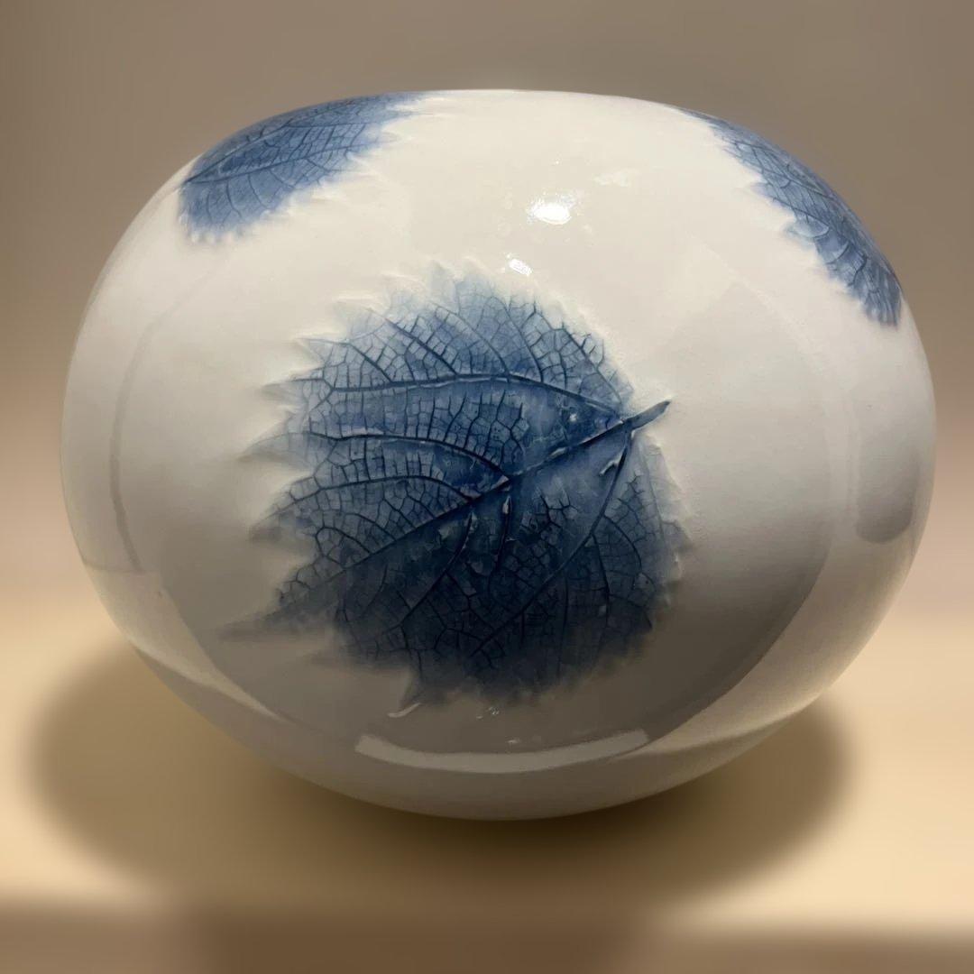 木の葉模様　壺