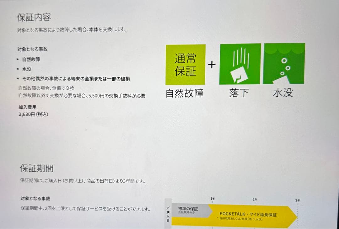 POCKETALK S翻訳機 3年ワイド保証付きトラベルキット 新品