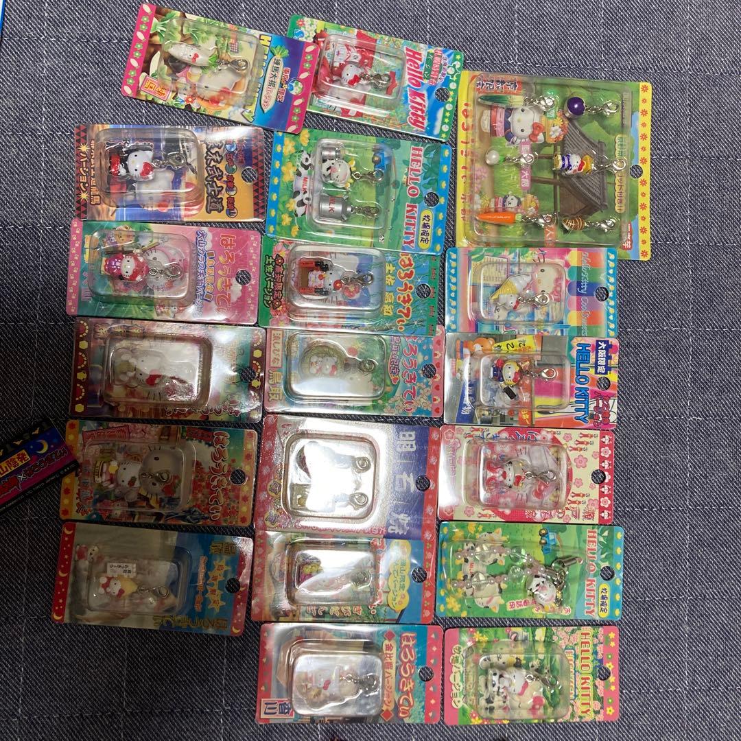 専用　　 ハローキティ ストラップ 37個　チャーム19 個　キーホルダー3個