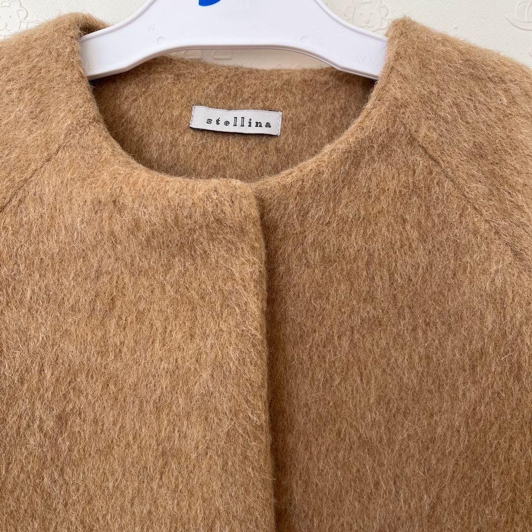 stellina ベージュ ウールコート