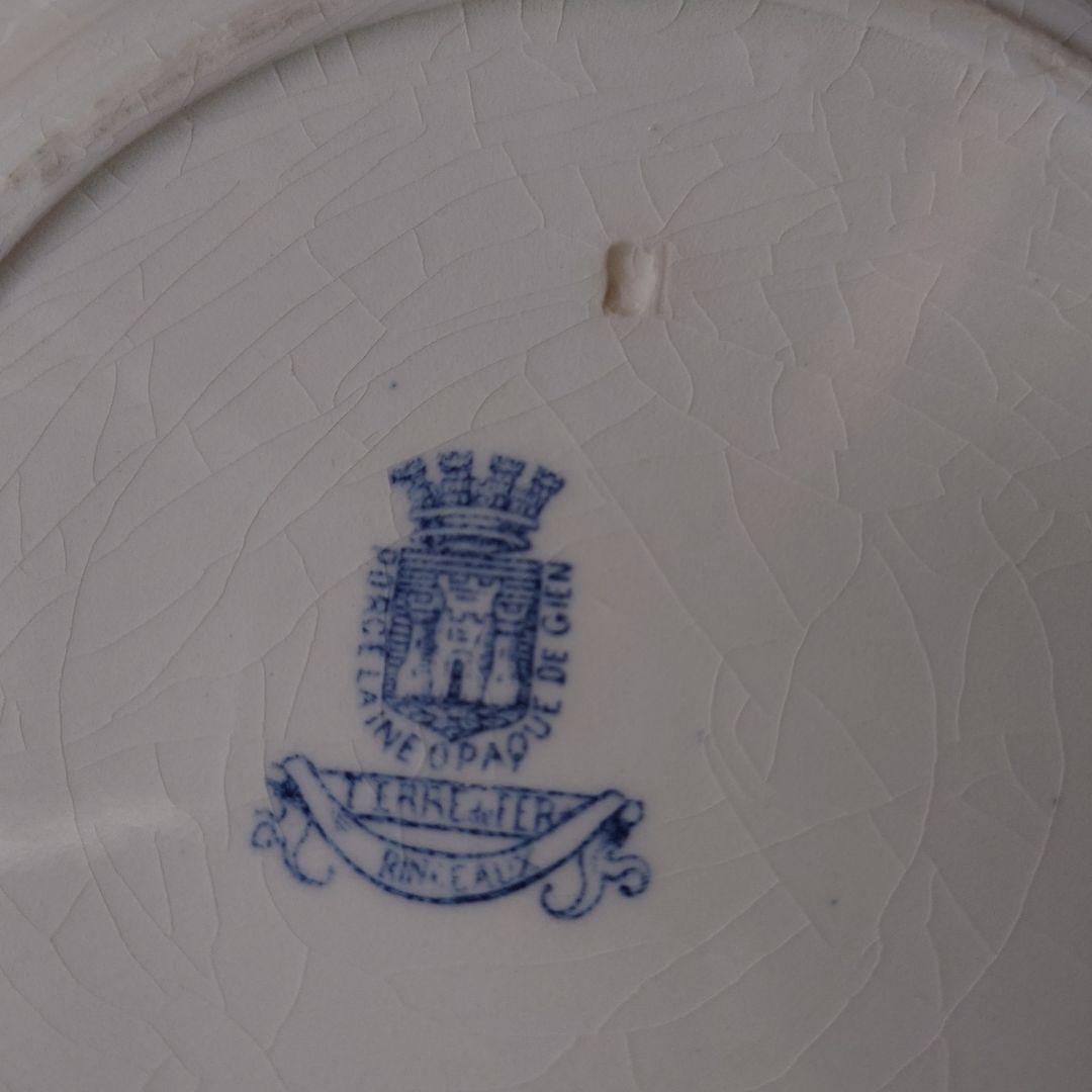 フランスアンティークGIENプレート