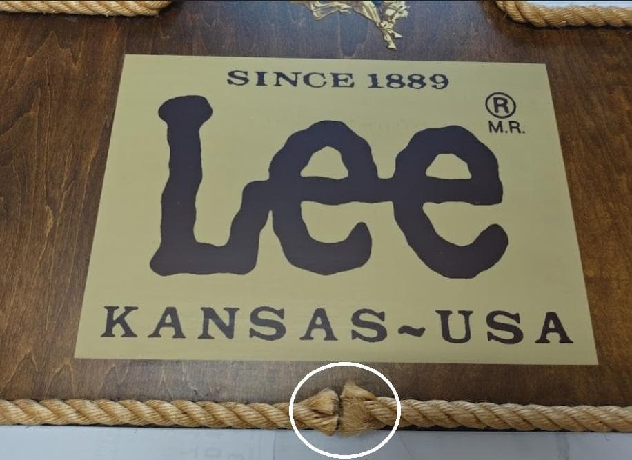 LEE リー 販促用 木製看板「激レア」 ノベルティグッズ