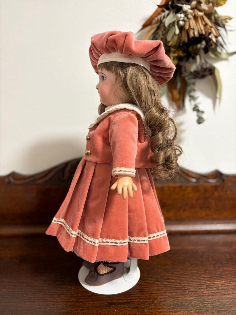 アンティークドール ビスクドール ドレス ジャケット レース セーラーカラー