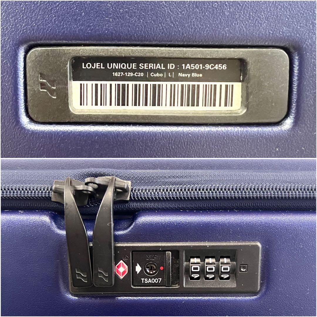 LOJEL ロジェール スーツケース Cubo Lサイズ 120L ネイビー