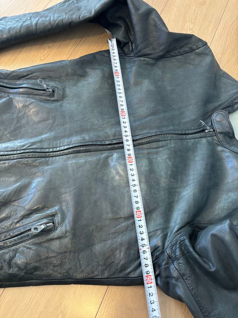 ISAMU KATAYAMA BACKLASH レザー シングル ライダース 黒