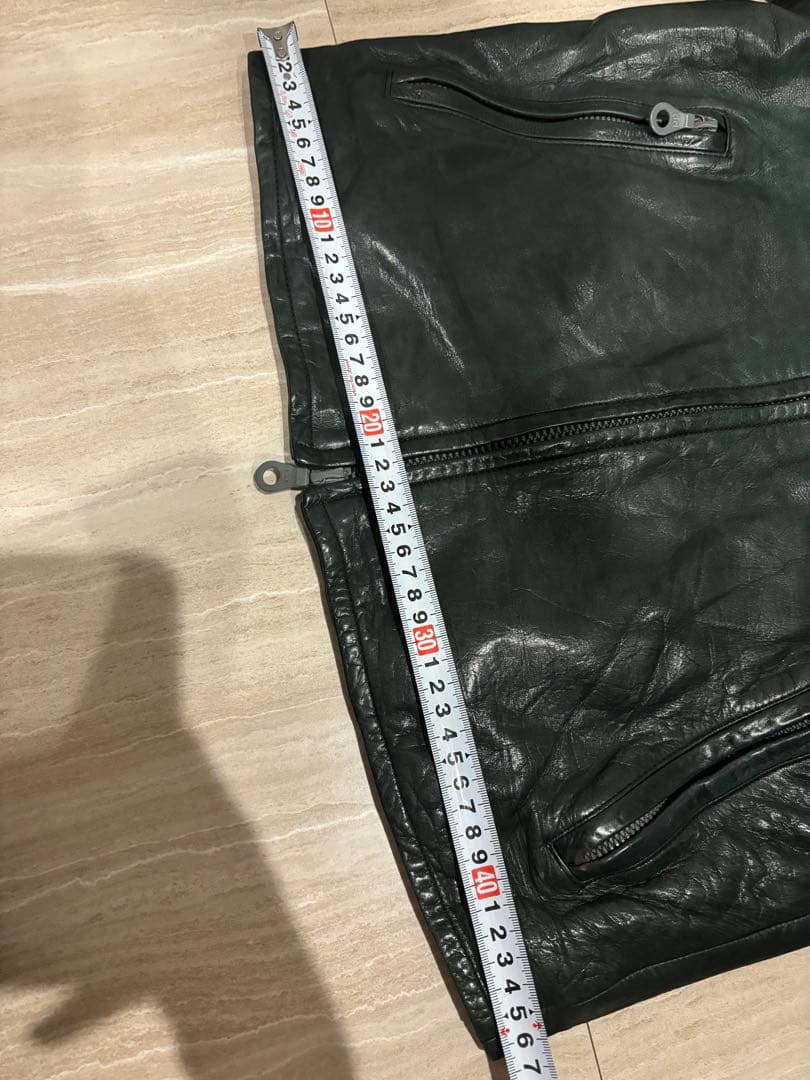 ISAMU KATAYAMA BACKLASH レザー シングル ライダース 黒