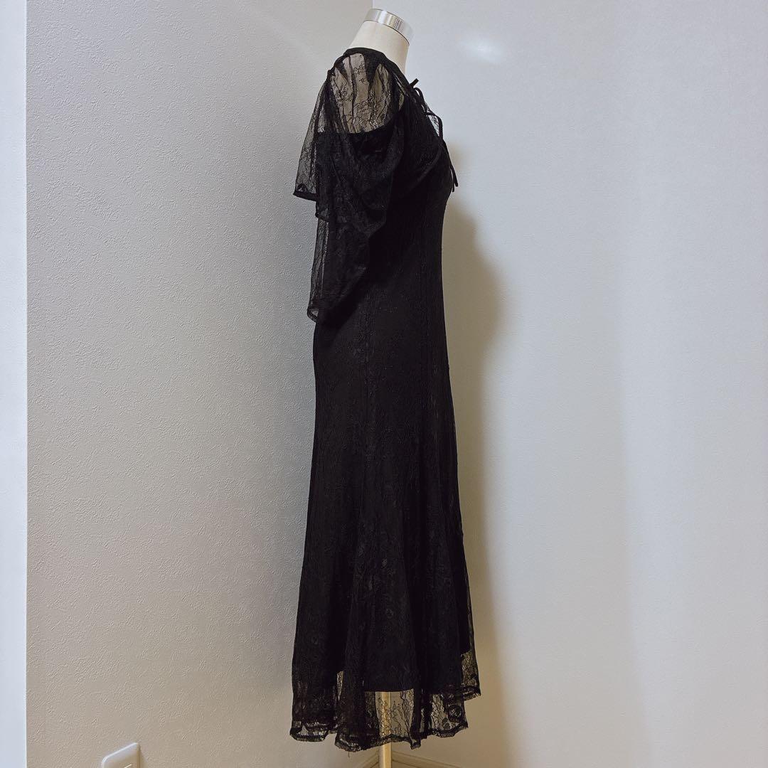 kanaカナブラック　3wayレースボレロセットフレアパーティードレス2点セット