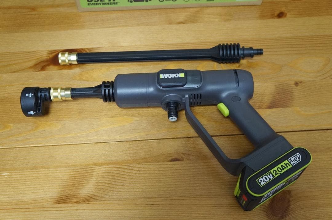 WORX 充電式 高圧洗浄ガン ハイドロショット Neo WU623 超美品