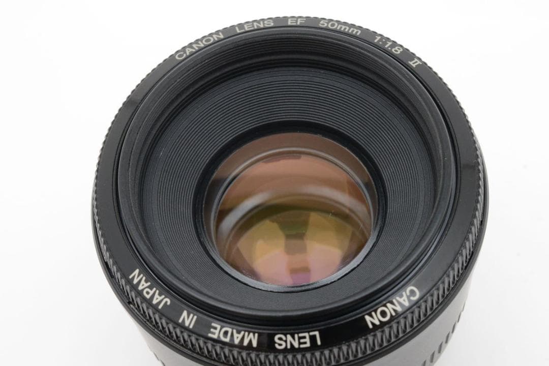 美品　Canon　EF 50mm F1.8 II　フィルター付き 単焦点レンズ