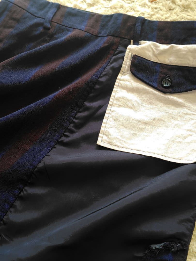 tricot COMME des GARCONS skirtドッキングスカート