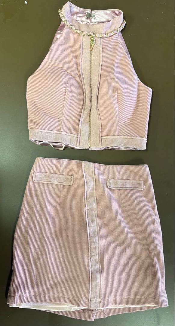 め*ん様 【Glossy/グロッシー】フロントジッパー/タイト/セットアップ/キ