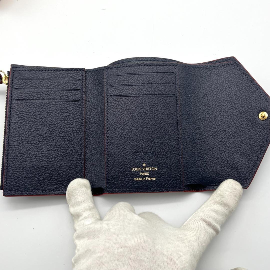 【美品】　ポルトフォイユヴィクトリーヌ　アンプラント　マリーヌルージュ　箱保存袋