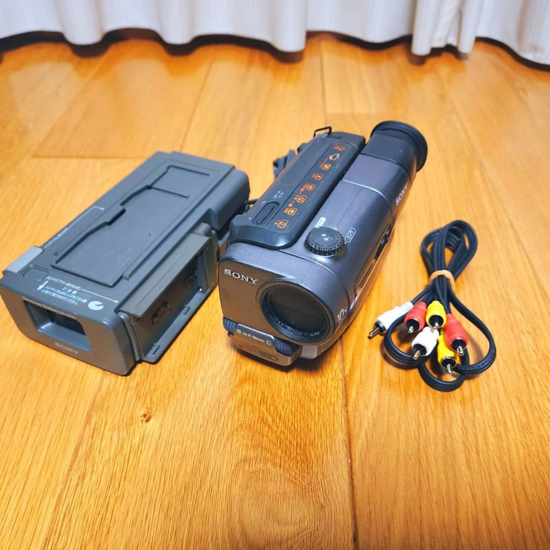 【動作確認済】SONY Hi8 高画質 8ミリ ビデオカメラ CCD-TR3