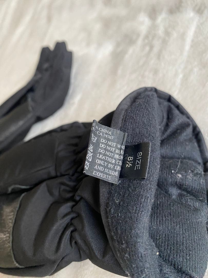 1999FW prada sport globe レザー切り替え中綿手袋