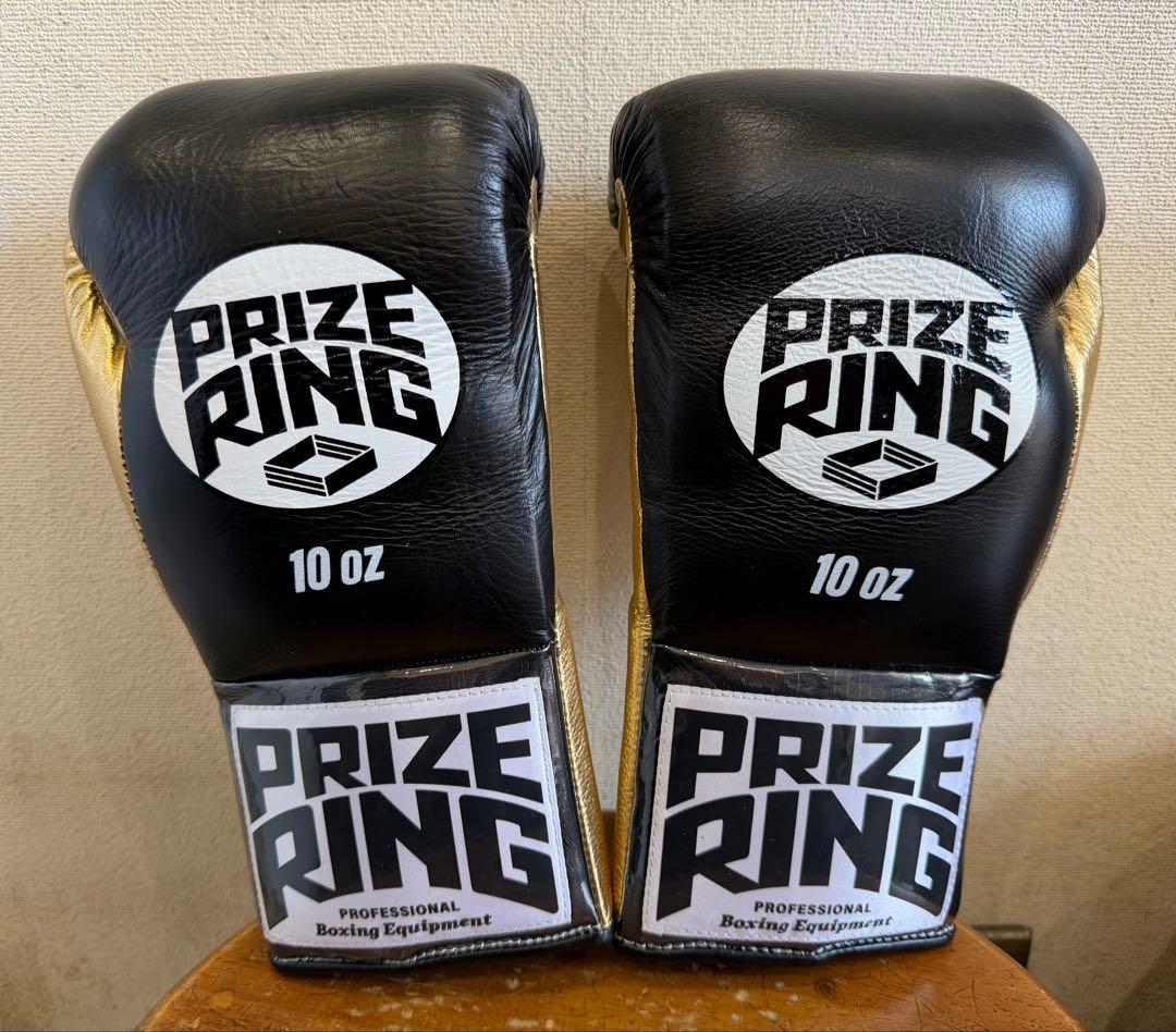 値下げPRIZE RING Pro-fight G10 プロ試合用 黒／ゴールド