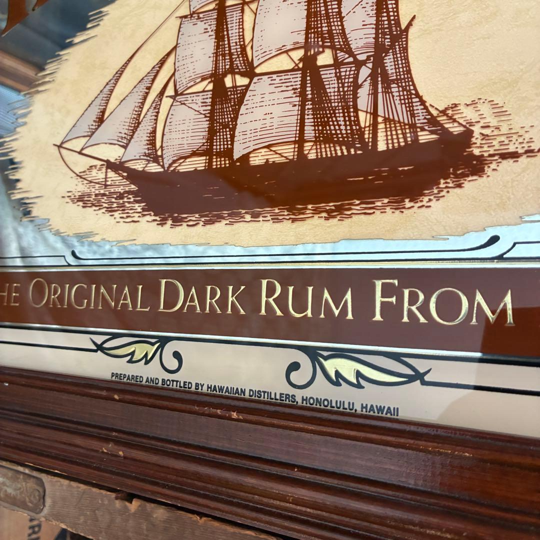 貴重！WHALER'S アメリカアンティーク　パブミラー鏡USAアドバタイジング