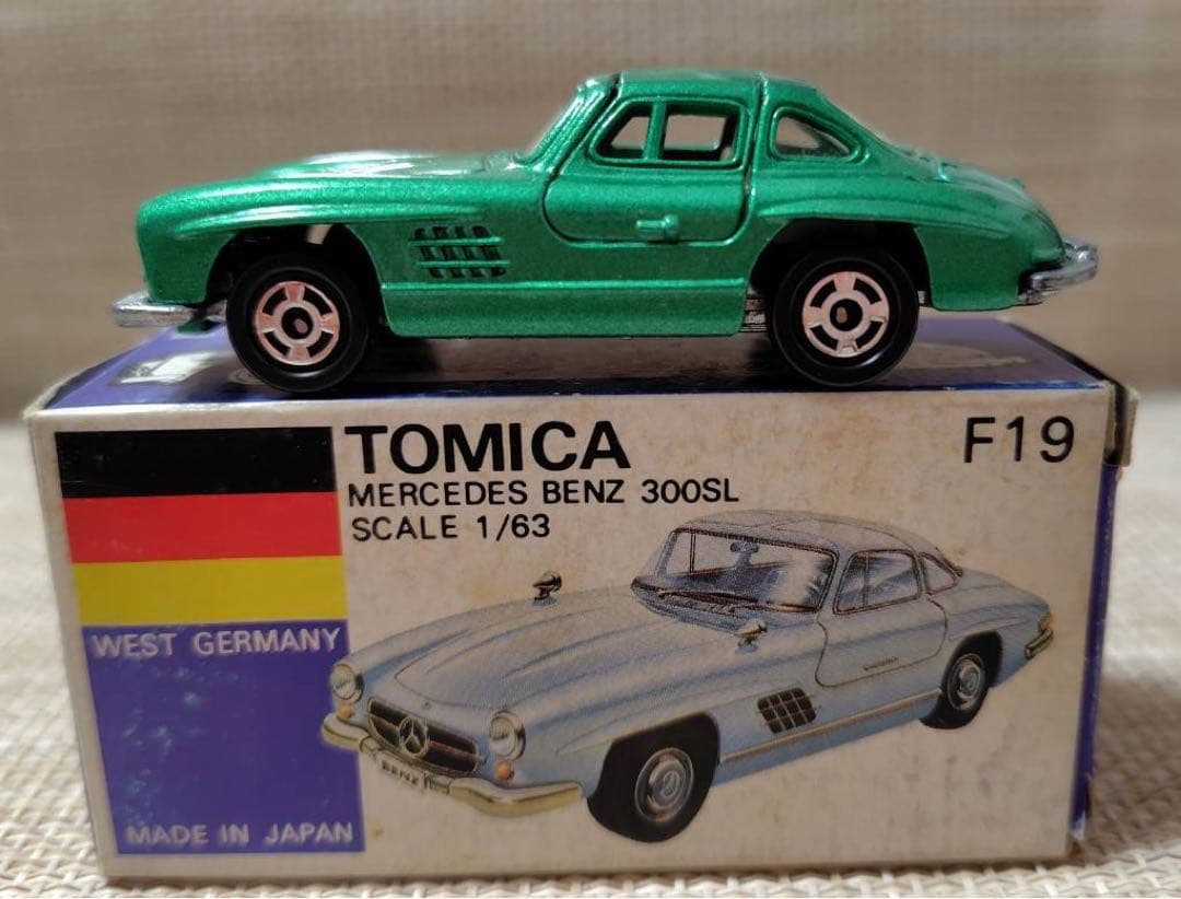 トミカ青箱F19 メルセデスベンツ300 SL 小田急特注 日本製 当時物 希少