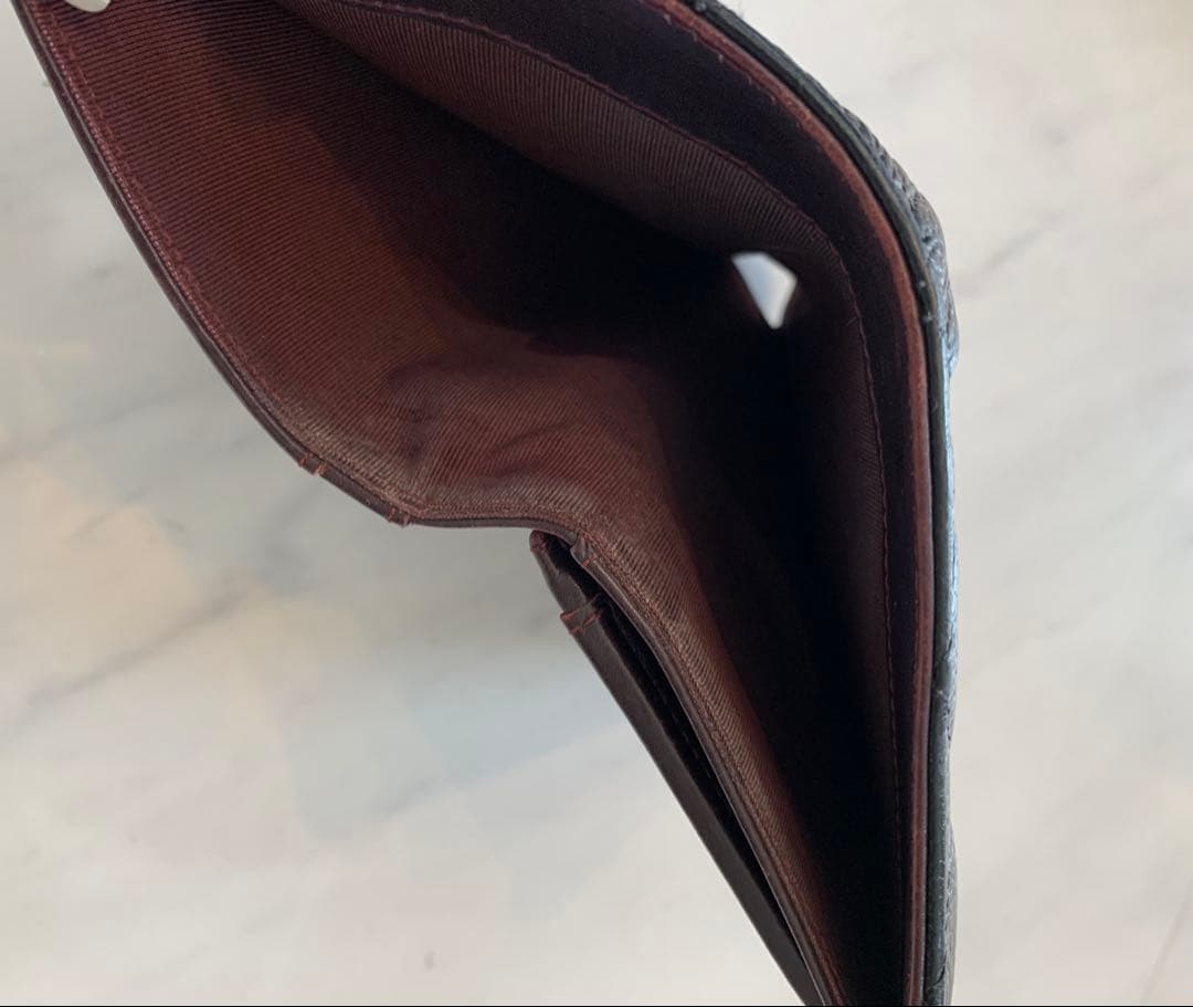 【Paper】 CHANEL キャビアスキン2つ折り長財布／美品