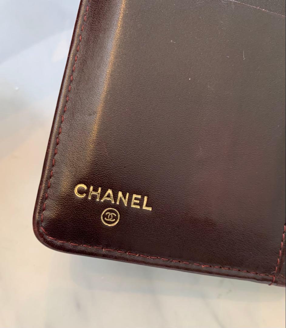 【Paper】 CHANEL キャビアスキン2つ折り長財布／美品