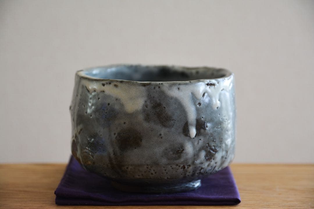 中山直樹 大萱 唐津 茶碗 荒川豊蔵 師事 志野 織部 瀬戸黒 美濃焼 茶道具