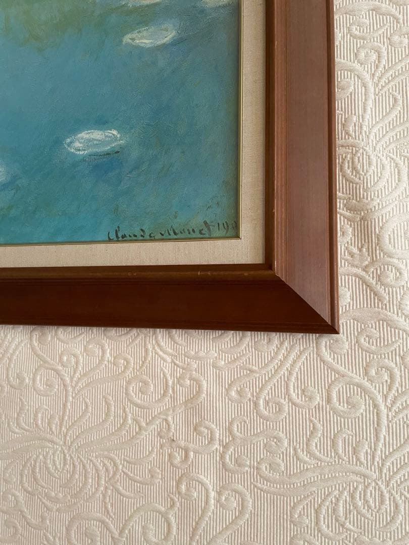 Claude Monet 睡蓮:61×68.5cm ／睡蓮クリーニングクロス付