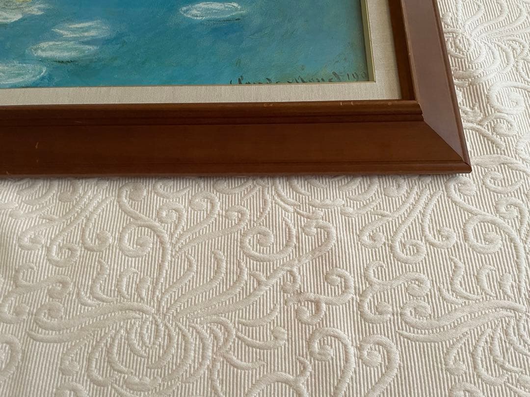 Claude Monet 睡蓮:61×68.5cm ／睡蓮クリーニングクロス付