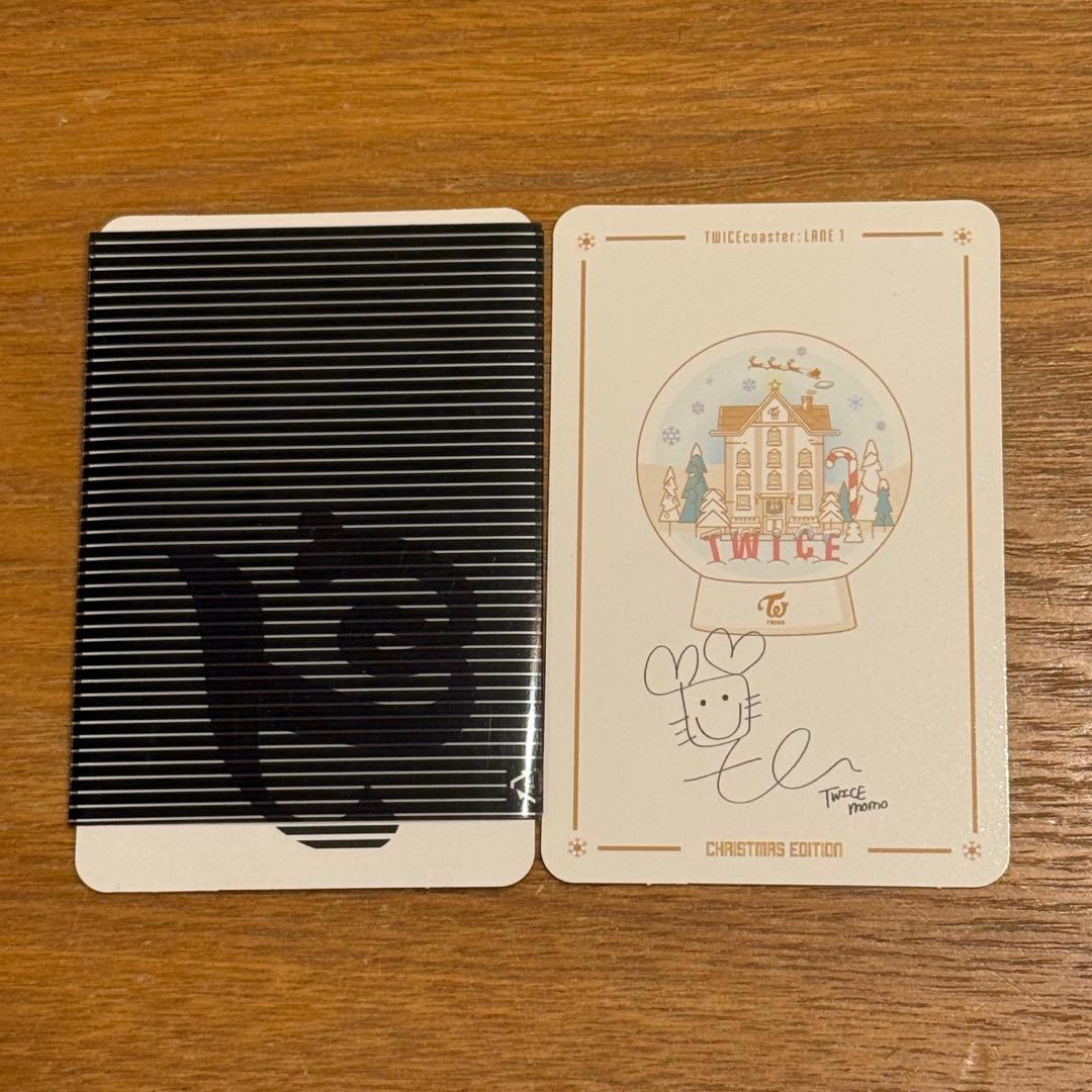 TWICE モモ クリスマスエディション coaster lane1トレカ