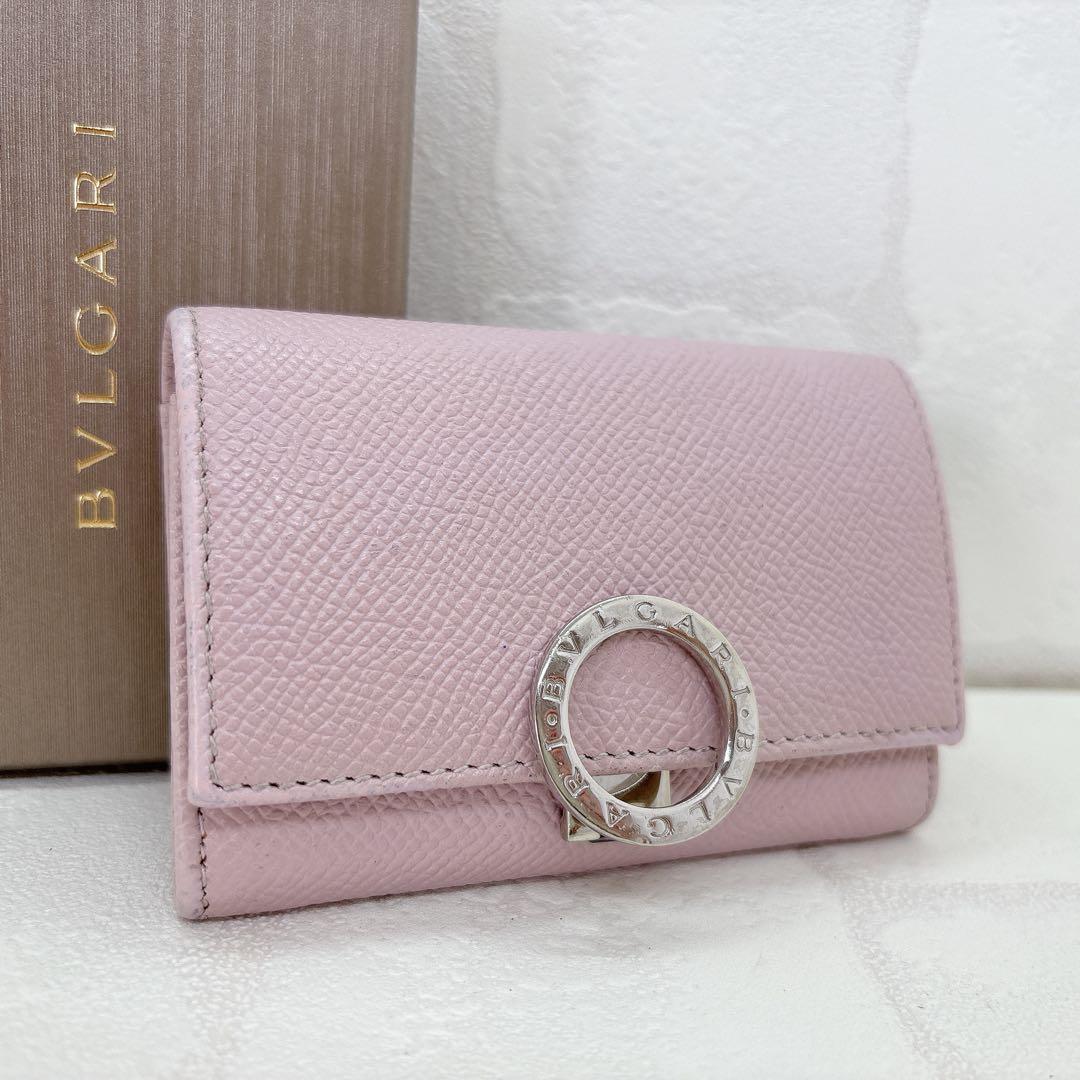 美品✨BVLGARI ブルガリ ロゴクリップ ケース 小銭入れ ピンク
