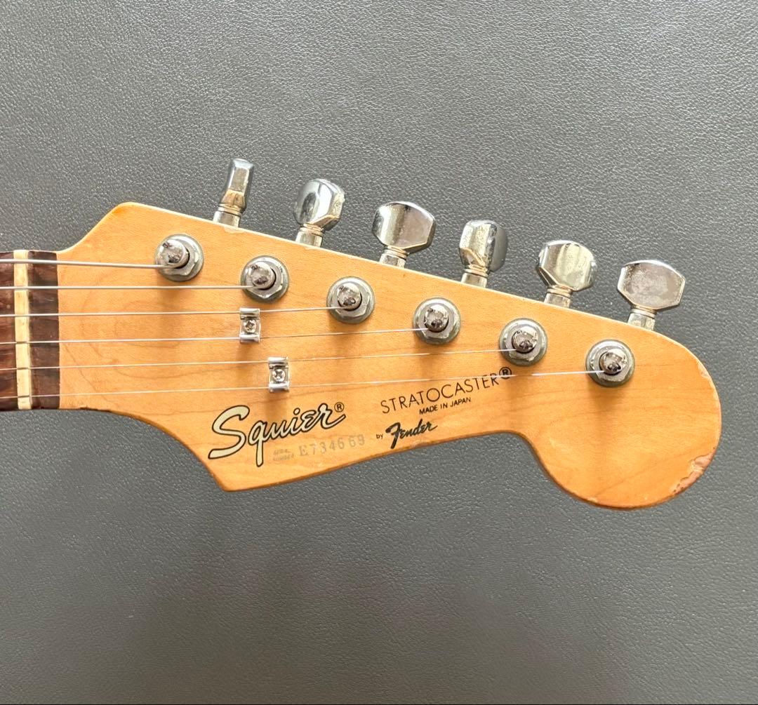 「Squier Eシリアル 80s フジゲン製 ラッカー再塗装 国産ストラト」