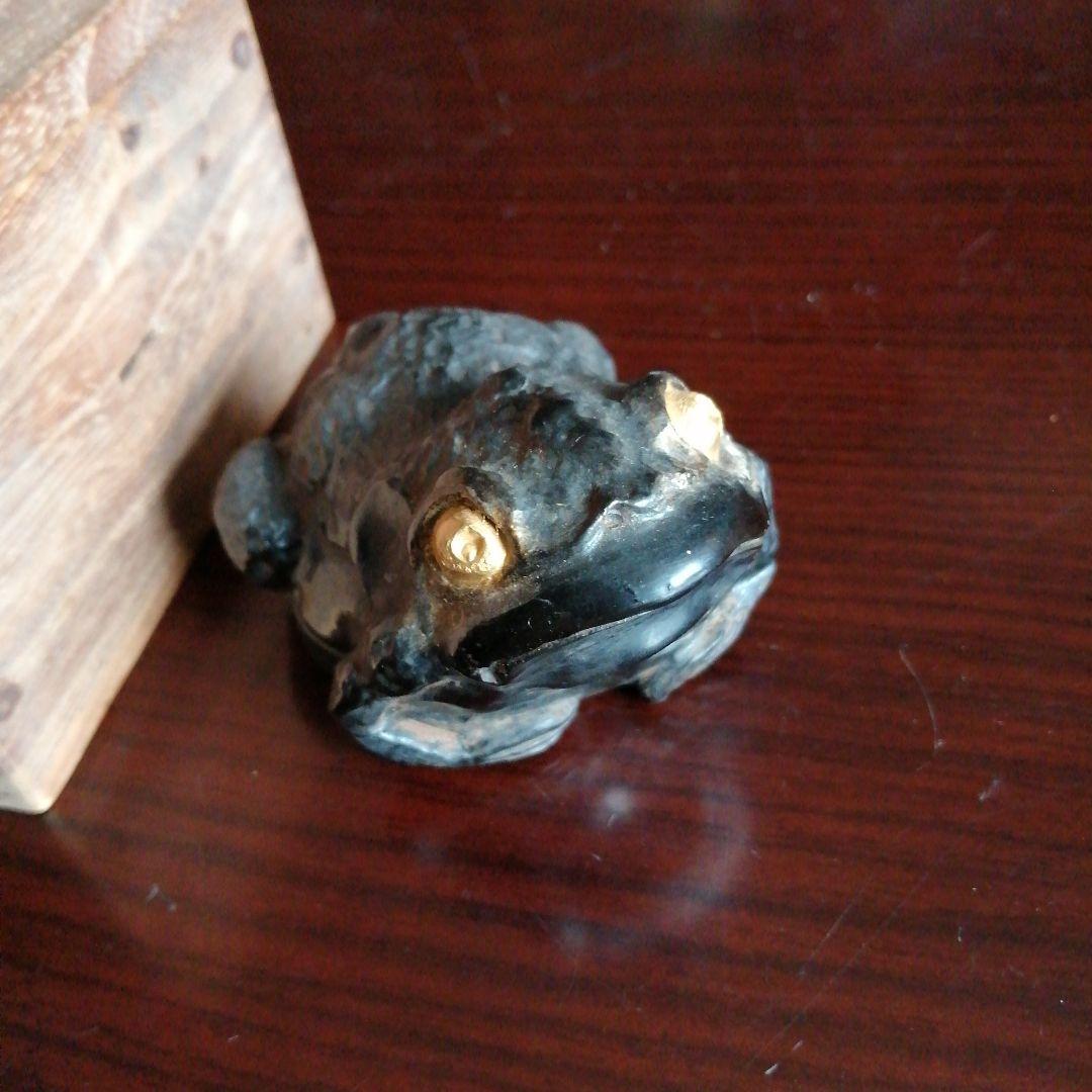 京焼　北山領　蛙形香合　7.5cm　江戸後期～明治期