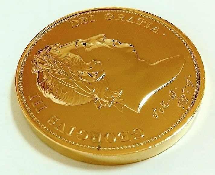 希少 スリーグレイセス ジョージ3世 ピエフォー 金メッキ  メダル