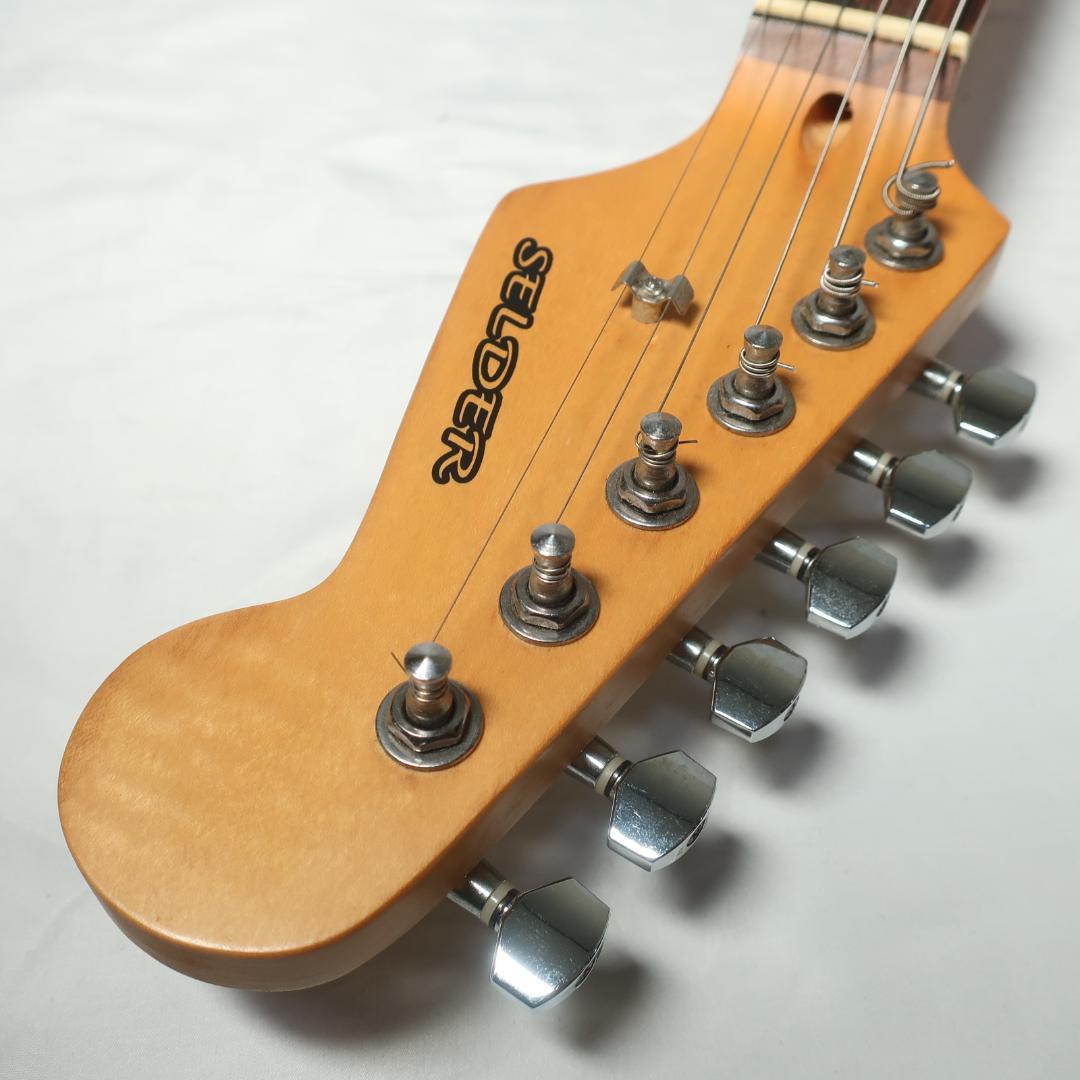 美品 SELDER エレキギター ケース付 ストラトタイプ 3トーンブラウン