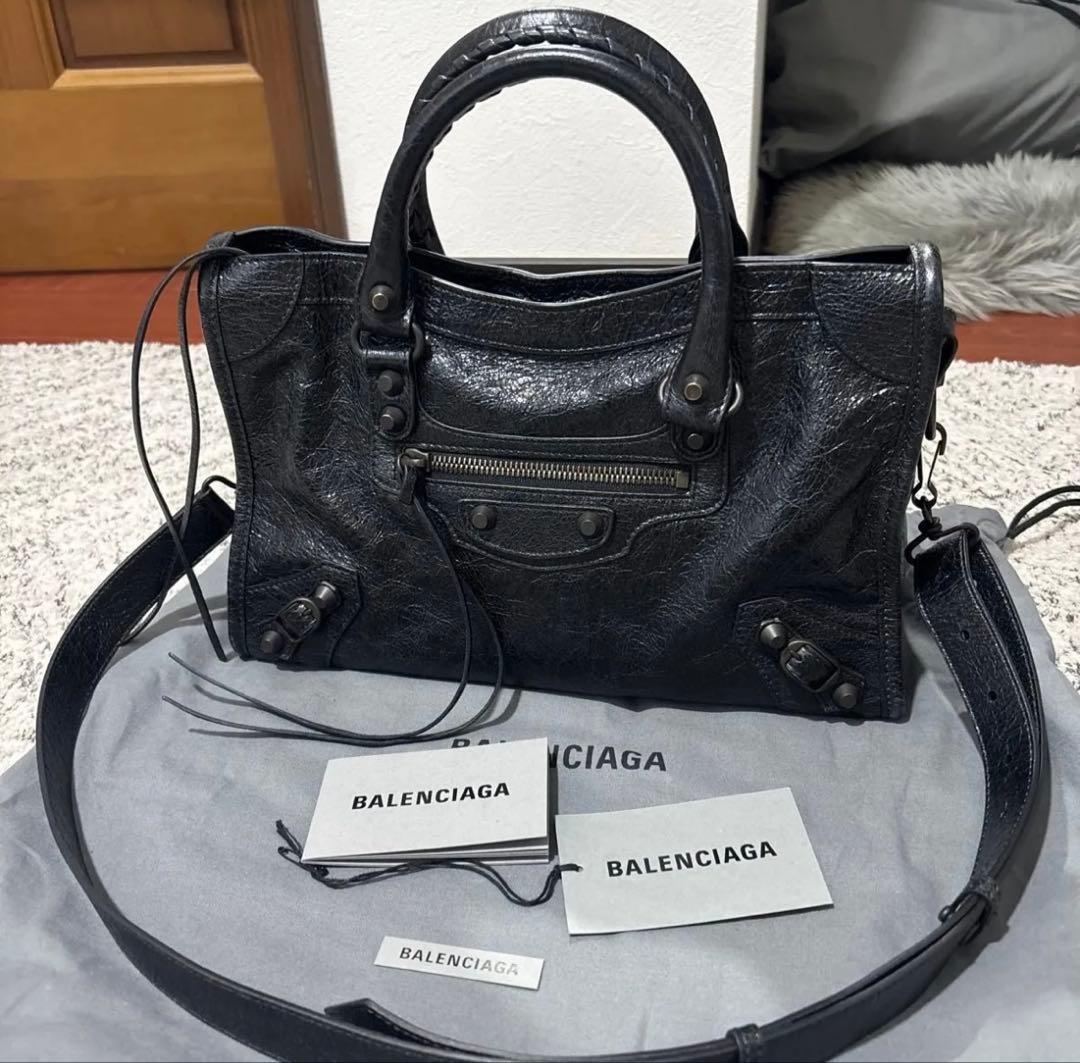 新春SALE　バレンシアガ　シティ　 LE CITY バッグ スモール　ブラック