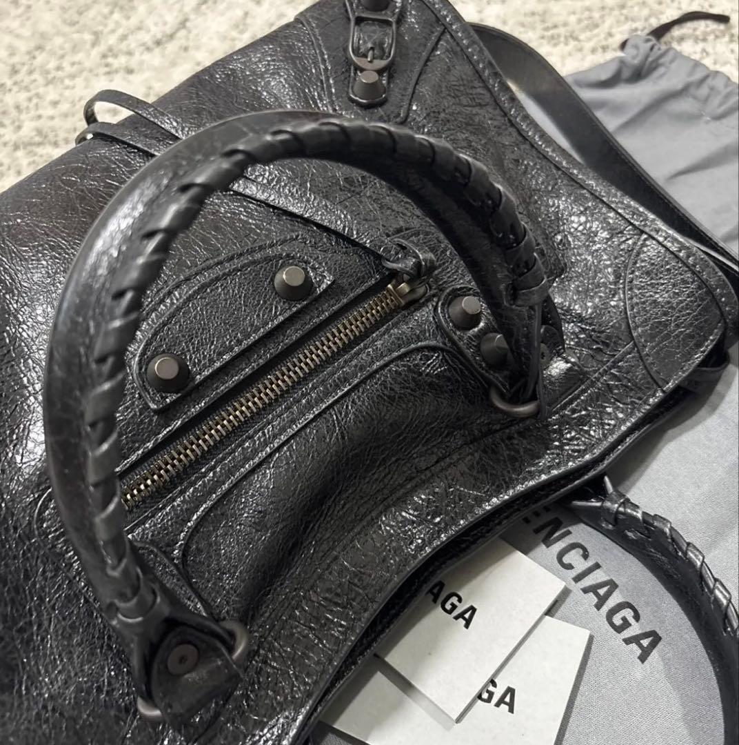 新春SALE　バレンシアガ　シティ　 LE CITY バッグ スモール　ブラック