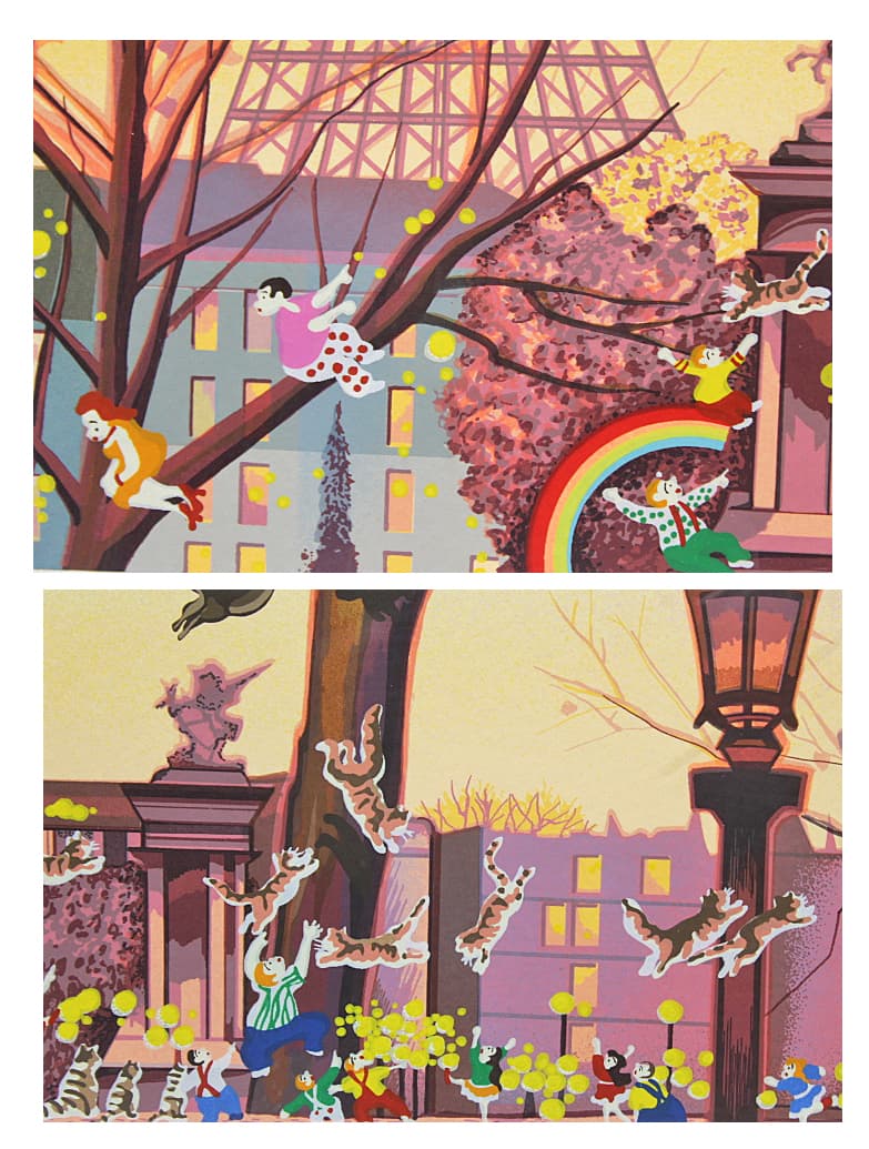 ヒロヤマガタ【たそがれのコンコルド広場】 シルクスクリーン