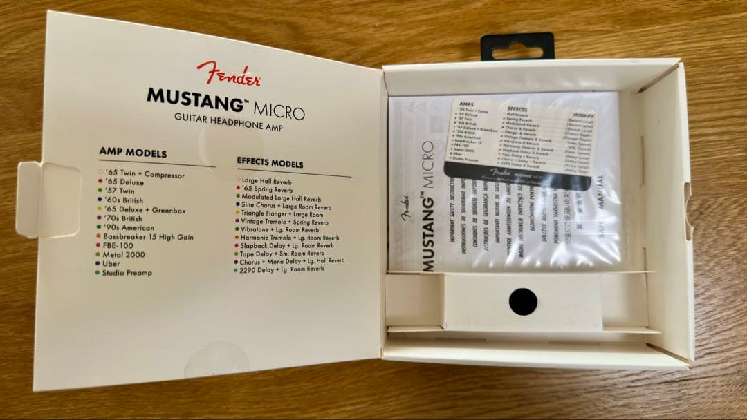 ギター Fender Mustang Micro Guitar HeadphoneAmp