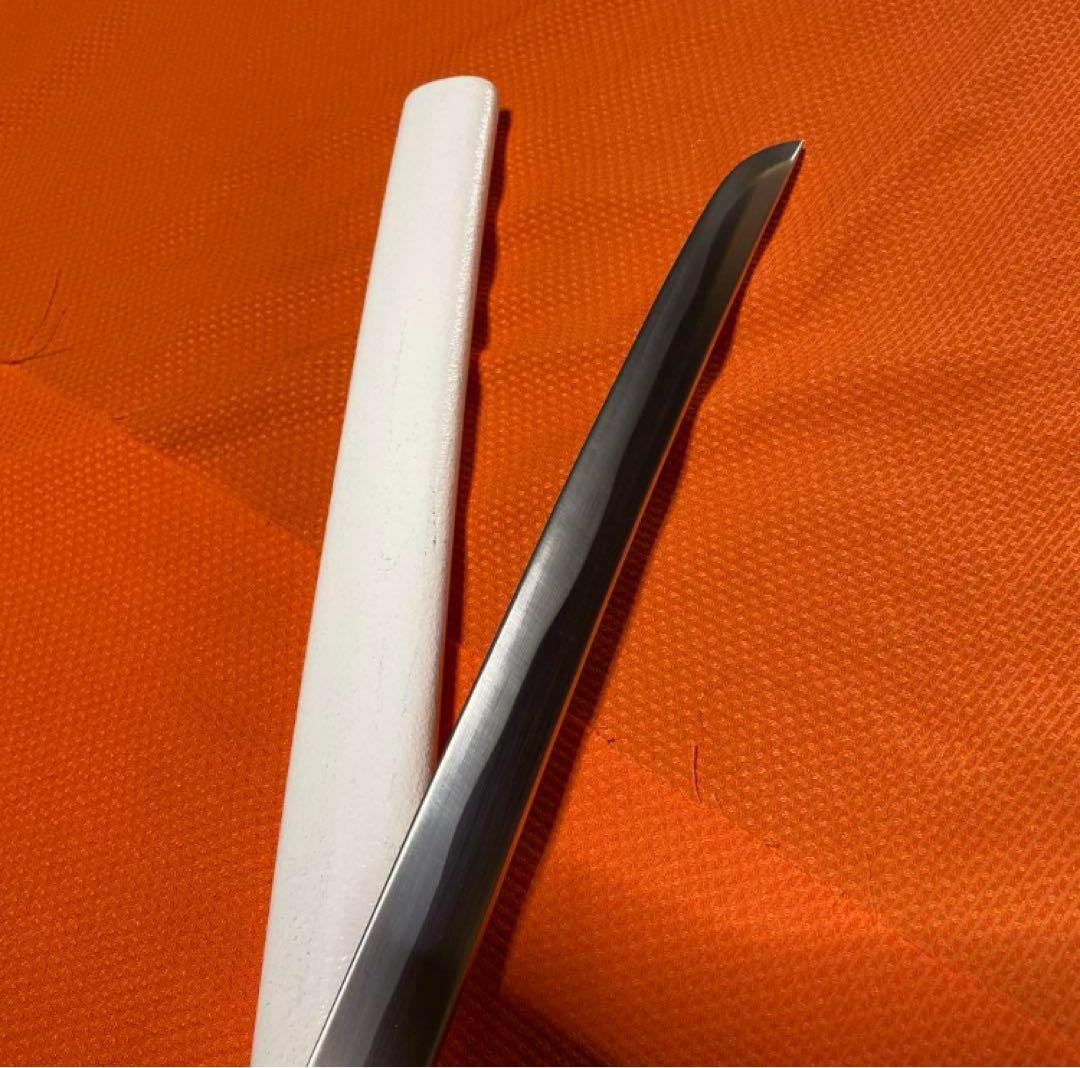 高級模造刀 白柄 桜彫透し鍔 白鞘