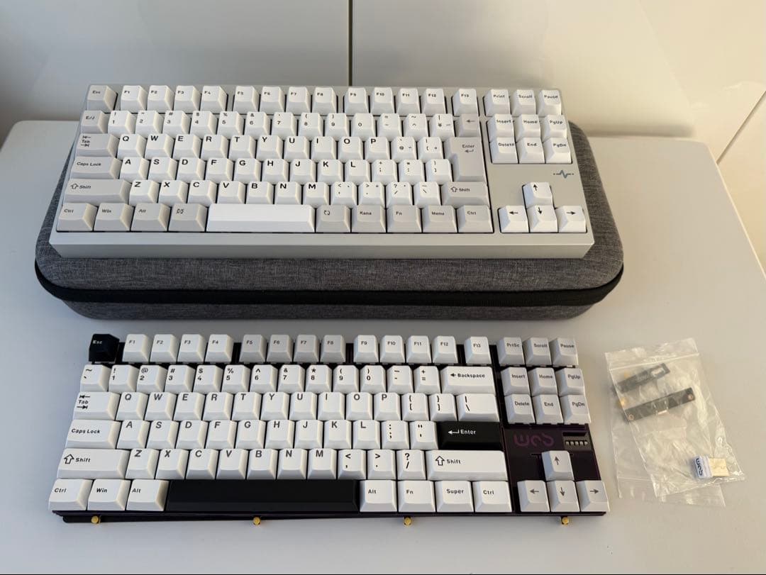 wobkey crush80 reboot pro JIS日本語 シルバー　白