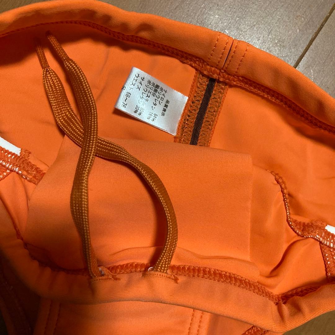 男性競泳水着 競パン Sサイズ オレンジ