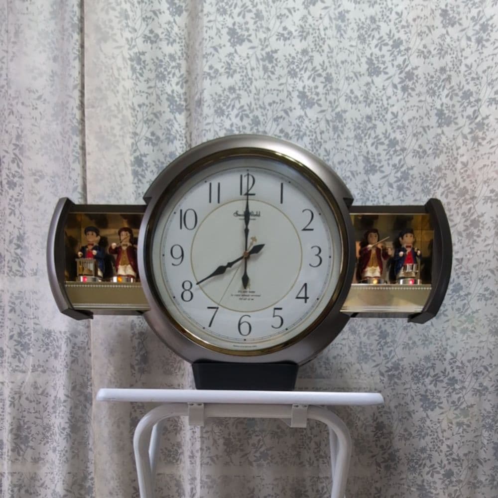 【マリリン】スモールワールド　音楽隊　掛時計　リズム時計　からくり時計