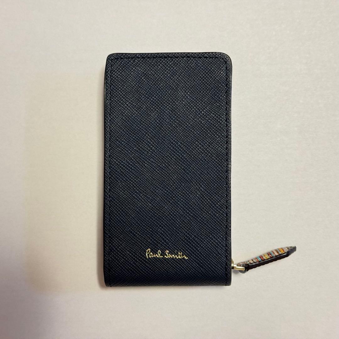 ポールスミス キーケース ネイビー