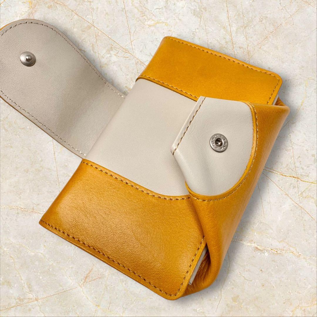 ヒロコハヤシ CAFE PORTA カフェポルタ 財布 マスタード イエロー